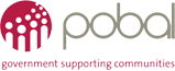 Pobal, Government supporting communities logo.